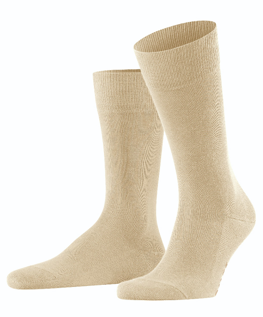 Falke Tagessocke Family New (nachhaltiger Baumwoll-Komfort) sandbraun Herren - 1 Paar
